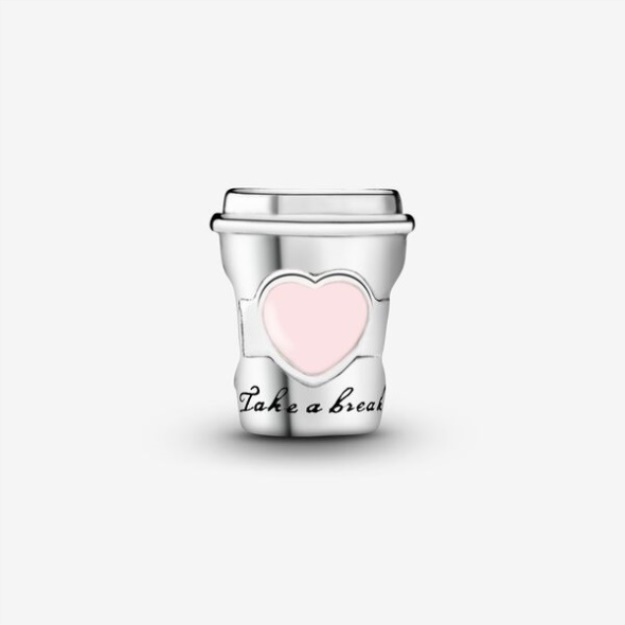 Take A Break Coffee Cup Charm Pandora
