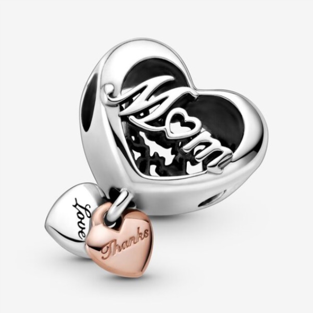 Thank You Mum Heart Charm Pandora