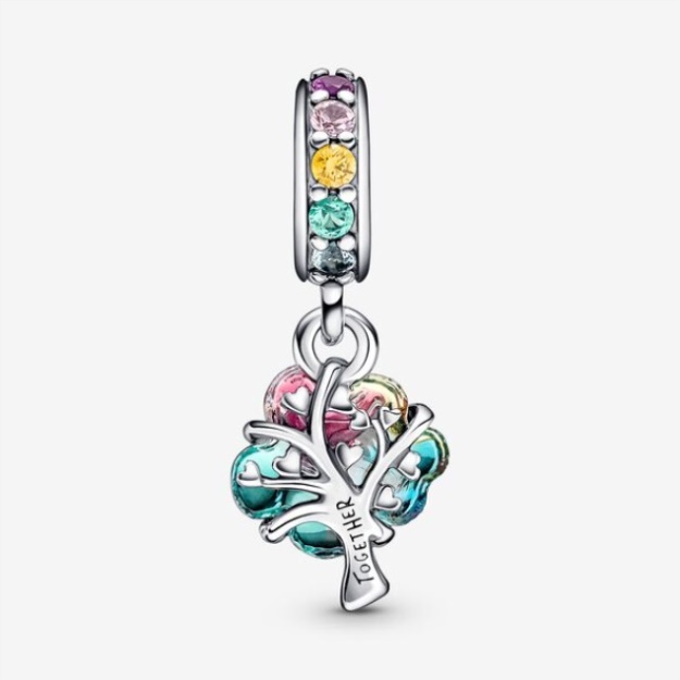 Togetherness Tree Murano Glass Dangle Charm Pandora