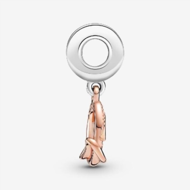 Two-Tone Mum Dangle Charms Pandora