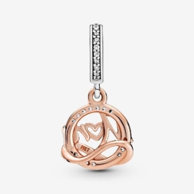 Two-Tone Mum Dangle Charms Pandora