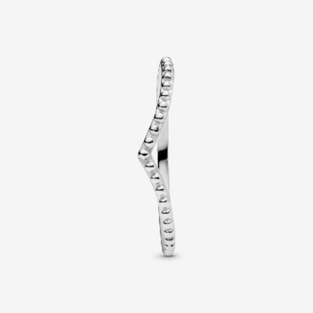 Wishbone Beaded Pandora Ring