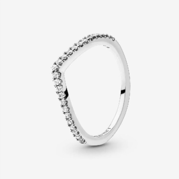 Wishbone Sparkling Pandora Ring