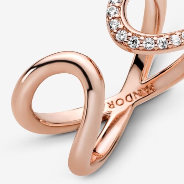 Wrapped Open Infinity Ring Pandora