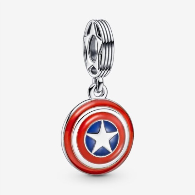 Marvel The Avengers Captain America Shield Dangle Charm Pandora