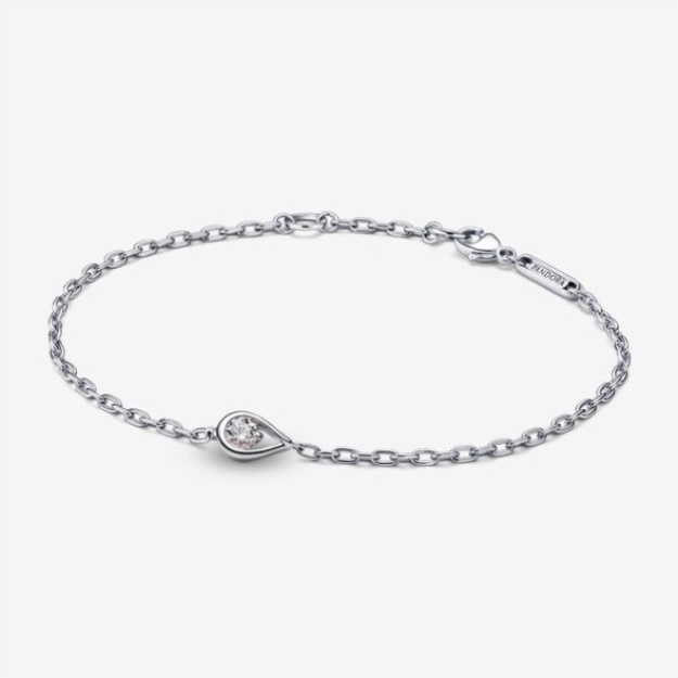 Pandora Brilliance Lab-Created 0.15 Ct Tw Diamond Chain Bracelet