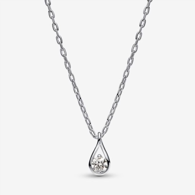 Pandora Brilliance Lab-Created 0.15 Ct Tw Diamond Pendant Necklace