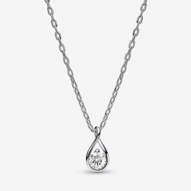 Pandora Brilliance Lab-Created 0.25 Ct Tw Diamond Pendant Necklace