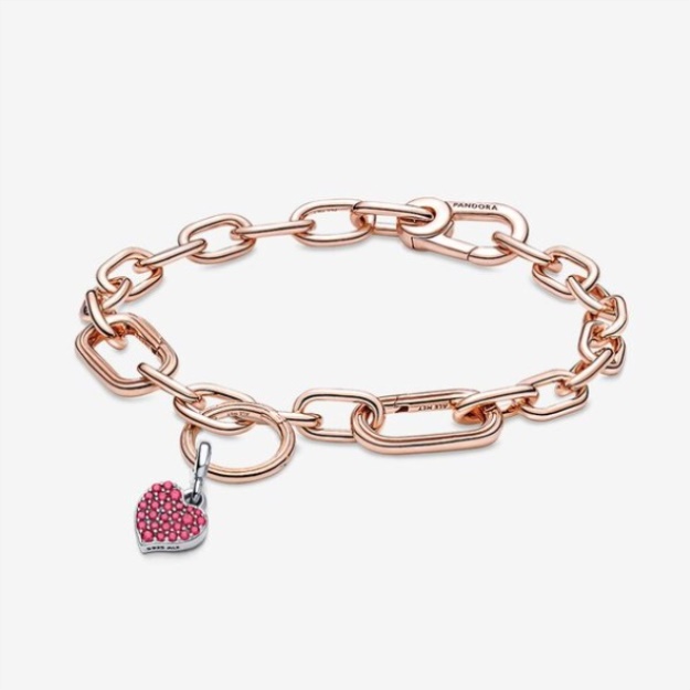 Pandora Me Royal Red Heart Bracelet Set
