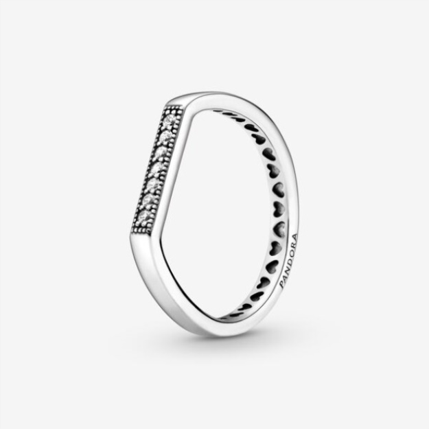 Sparkling Bar Stacking Ring Pandora