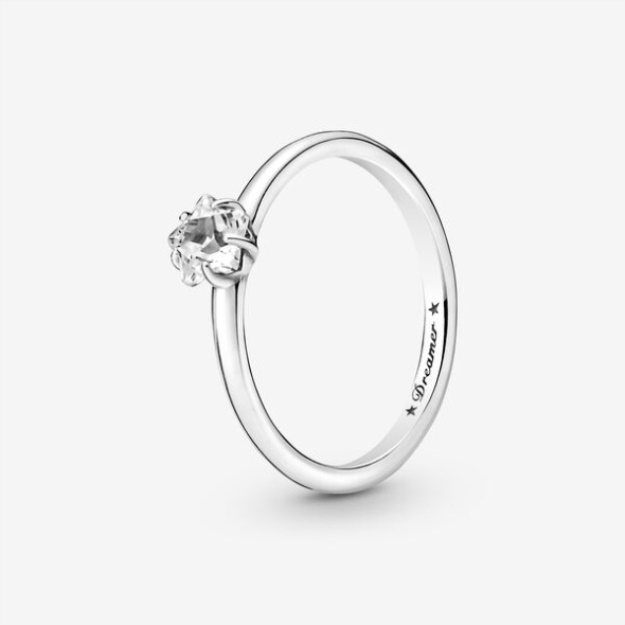 Celestial Sparkling Star Solitaire Ring Pandora