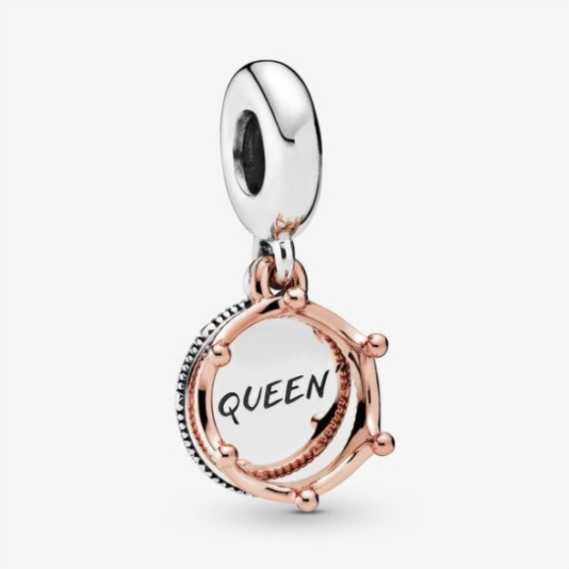 Queen Regal Crown Dangle Charm Pandora