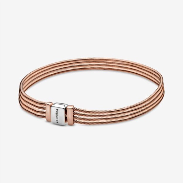 Pandora Reflexions Multi Snake Chain Bracelet Two-Tone