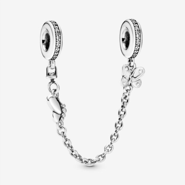 Butterfly Safety Chain Charm Pandora