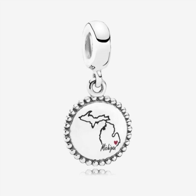 Michigan State Heart Charm Pandora