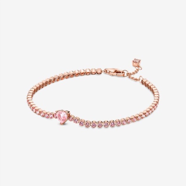 Sparkling Heart Fashion Tennis Bracelet Pandora