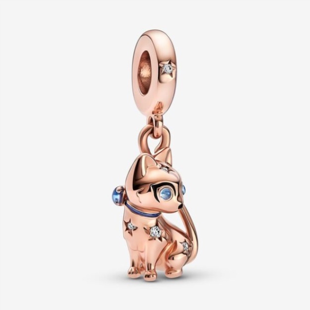 Sparkling Pet Cat Dangle Charm Pandora