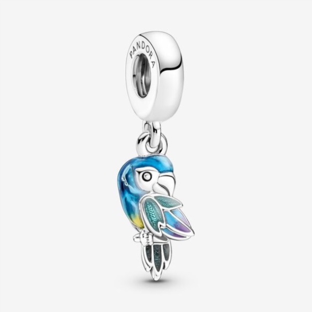Jungle Paradise Parrot Dangle Charm Pandora