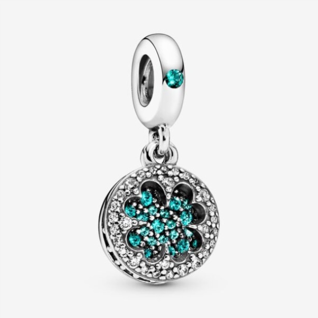 Lucky Four Leaf Clover Dangle Charm Pandora