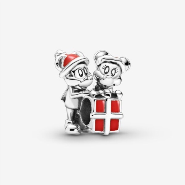 Disney Mickey Mouse And Minnie Mouse Present Charm Pandora