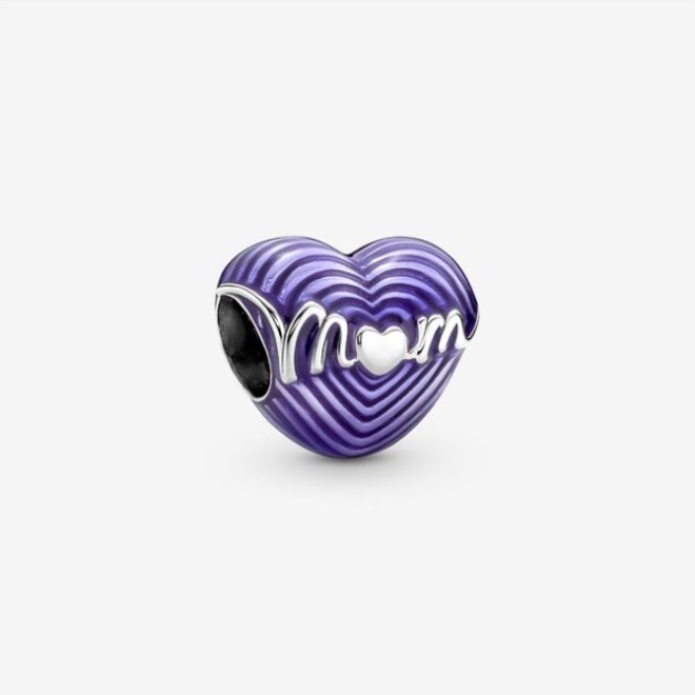 Radiating Love Mom Heart Charm Pandora