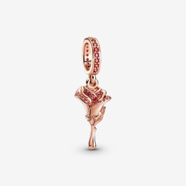 Rose Flower Dangle Charm-Final Sale Pandora