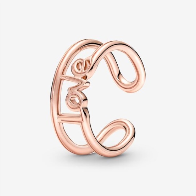 Pandora Me Love Open Ring Rose Gold Plated
