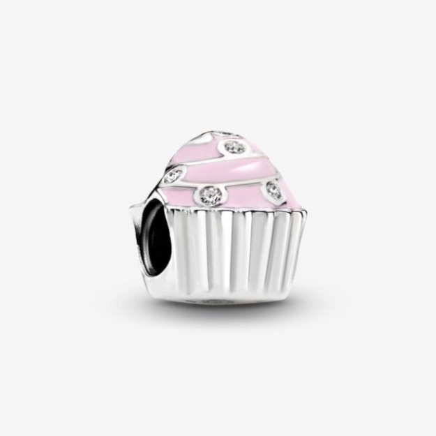 Pink Cupcake Charm Pandora