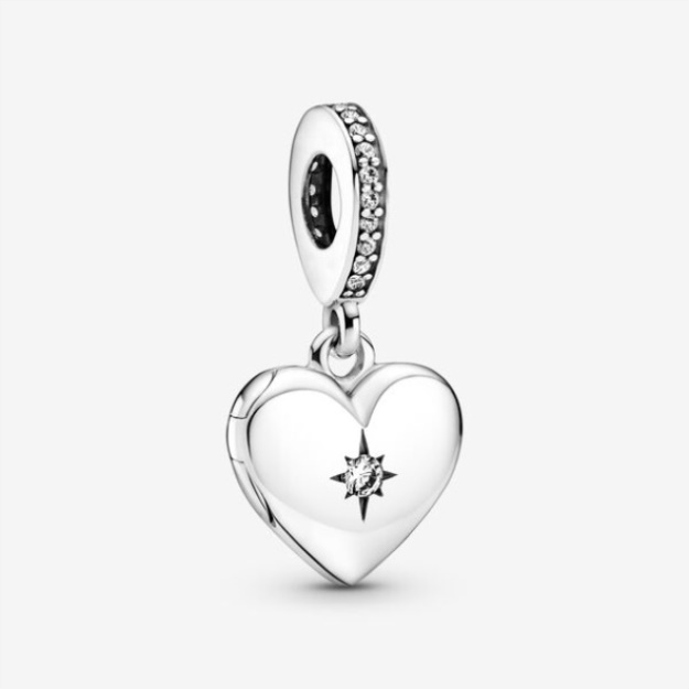 Openable Heart Locket Dangle Charm Pandora