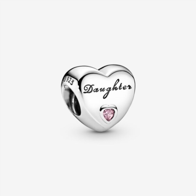 Daughter Heart Charm Pandora