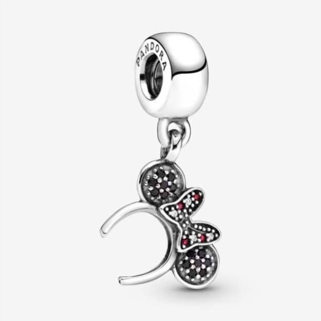 Disney Minnie Mouse Pave Headband Dangle Charm Pandora