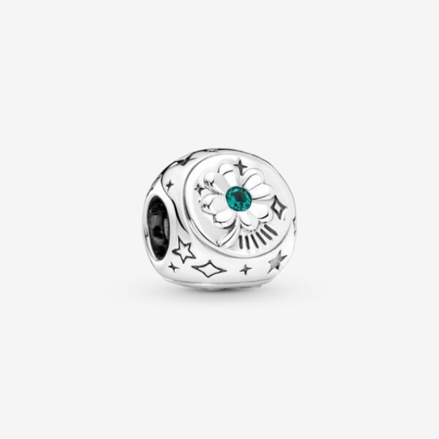 Clover Horseshoe Ladybird Three-Sided Charm Pandora