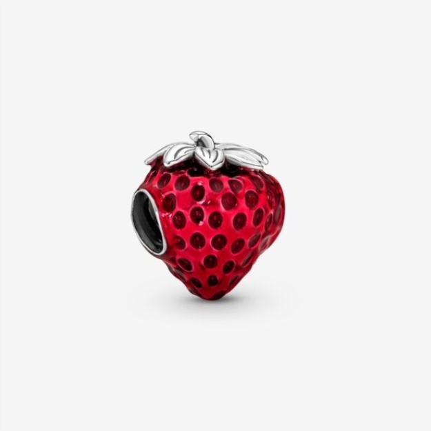 Seeded Strawberry Fruit Charm Pandora