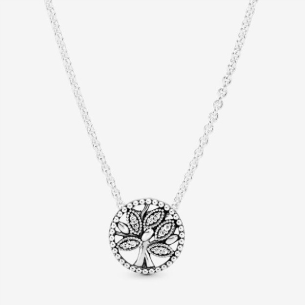 Sparkling Family Tree Necklace Pandora