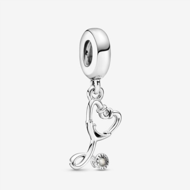 Stethoscope Heart Dangle Charm Pandora