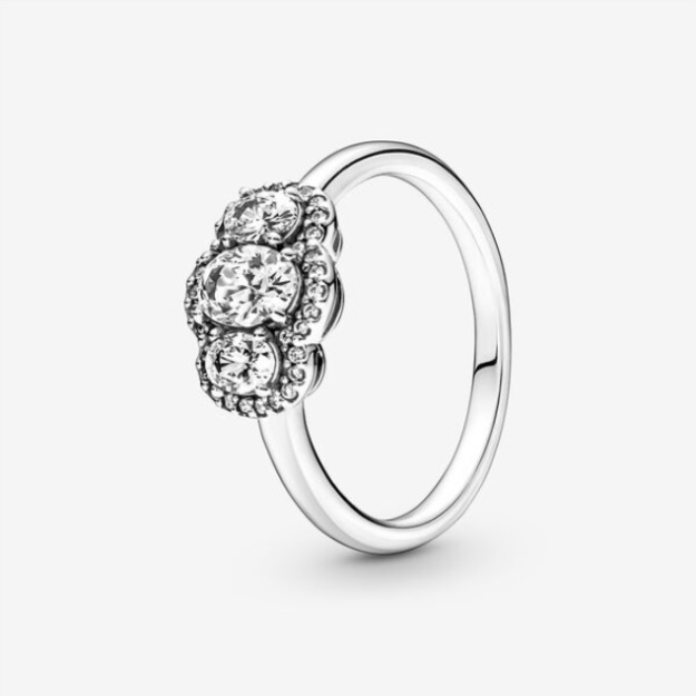 Pandora Three Stone Vintage Ring
