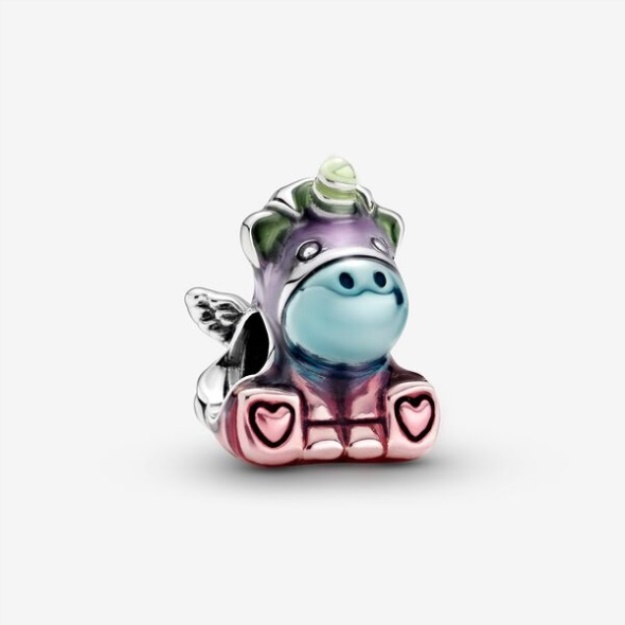 Colourful Rainbow Bruno The Unicorn Charm Pandora