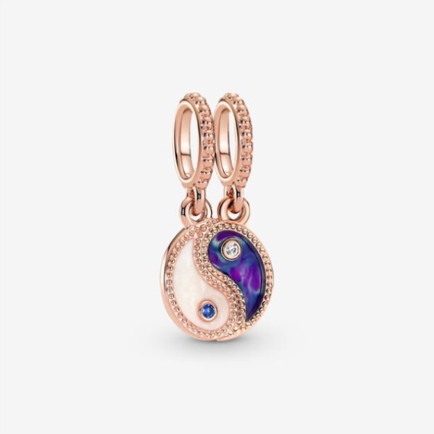 Splittable Yin Yang Sparkling Dangle Charm Pandora