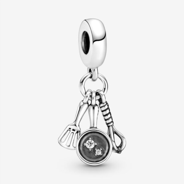 Spatula Frying Pan Whisk Dangle Charm Pandora