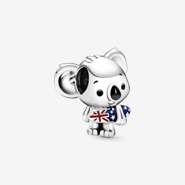 Surfing Koala Charm Pandora