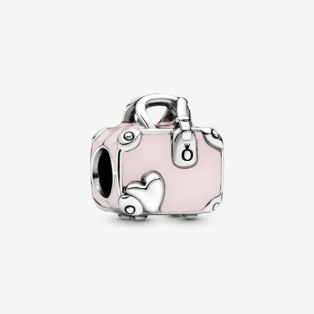 Pink Travel Bag Charm Pandora