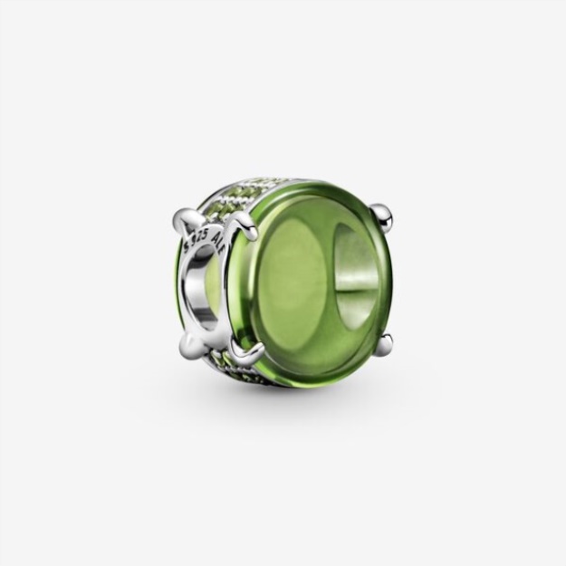 Green Oval Cabochon Charm-Final Sale Pandora
