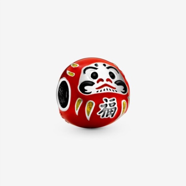 Red Daruma Doll Charm Pandora