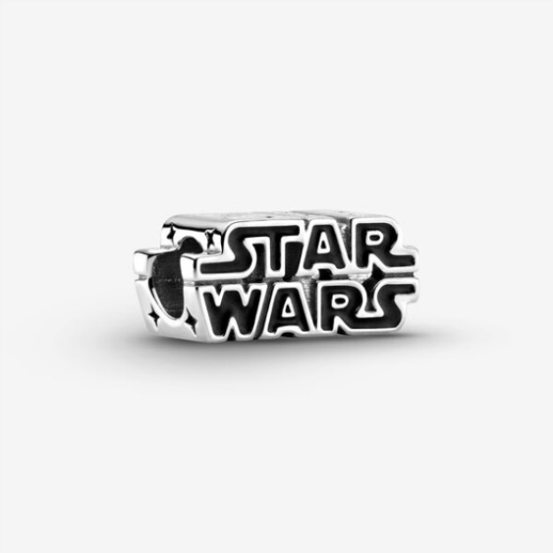 Star Wars Silver 3D Logo Charm-Final Sale Pandora