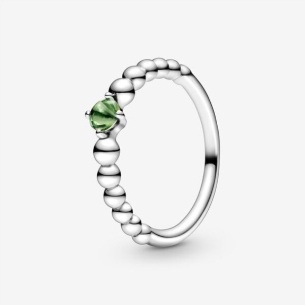 August Spring Green Beaded Ring Pandora