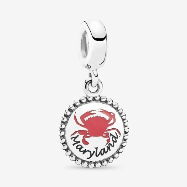Maryland Crab Dangle Charm Mixed Enamel Pandora