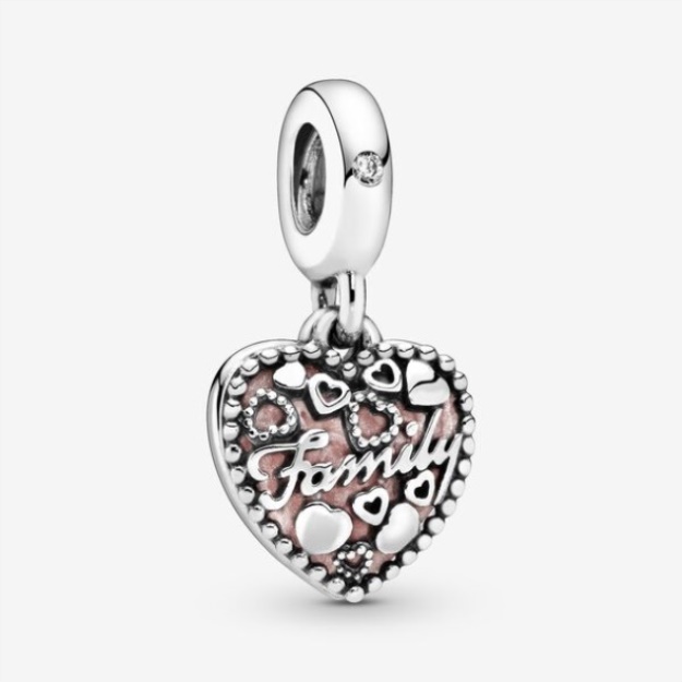 Love Makes A Family Heart Dangle Charm Pandora