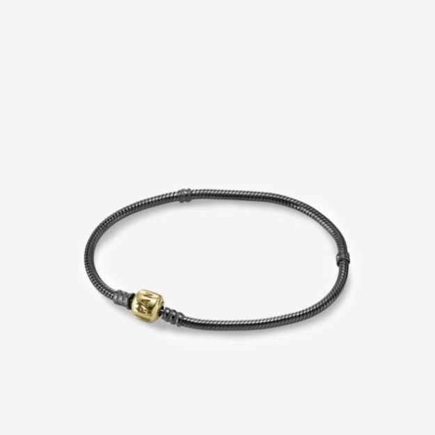 Bracelet Ox 14K Snap 6.7-Final Sale Pandora Two-Tone