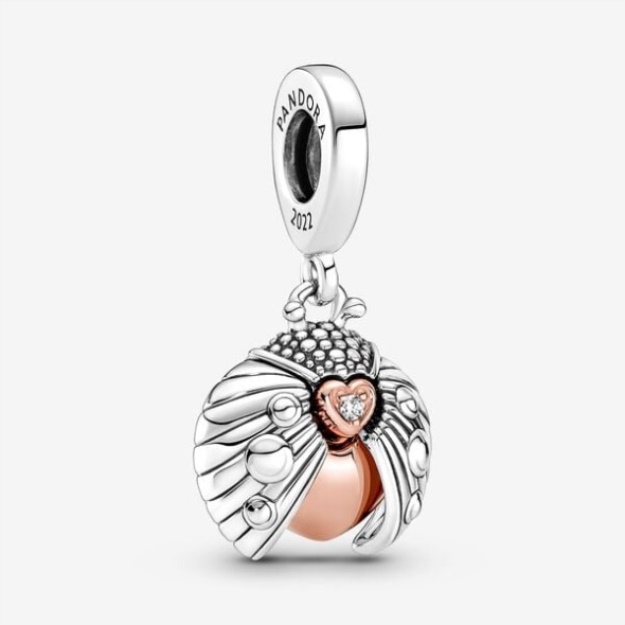 Pandora Club 2022 Ladybird Heart Dangle Charm