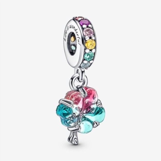 Togetherness Tree Murano Glass Dangle Charm Pandora